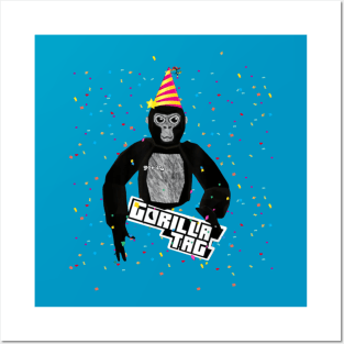 Gorilla Tag Birthday Boy Monke Merch Posters and Art